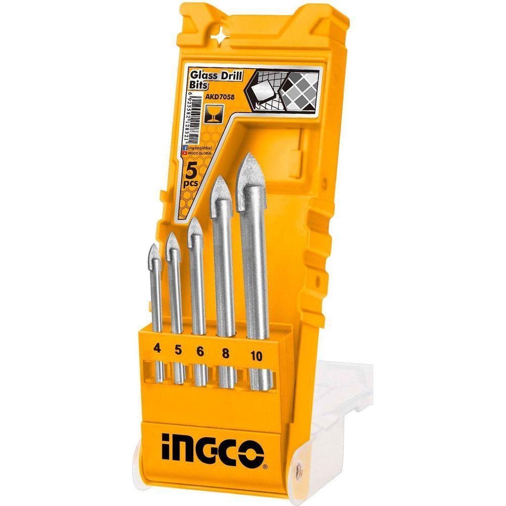 Ingco AKD7058 5pcs Glass Drill Bits - KHM Megatools Corp. Ingco AKD7058 5pcs Glass Drill Bits - KHM Megatools Corp.